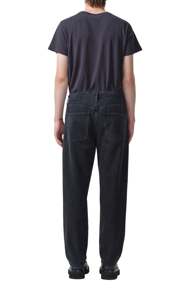 '90s Organic Cotton Straight Leg Baggy Jeans, Alternate, color, TAR (WASHED BLACK)