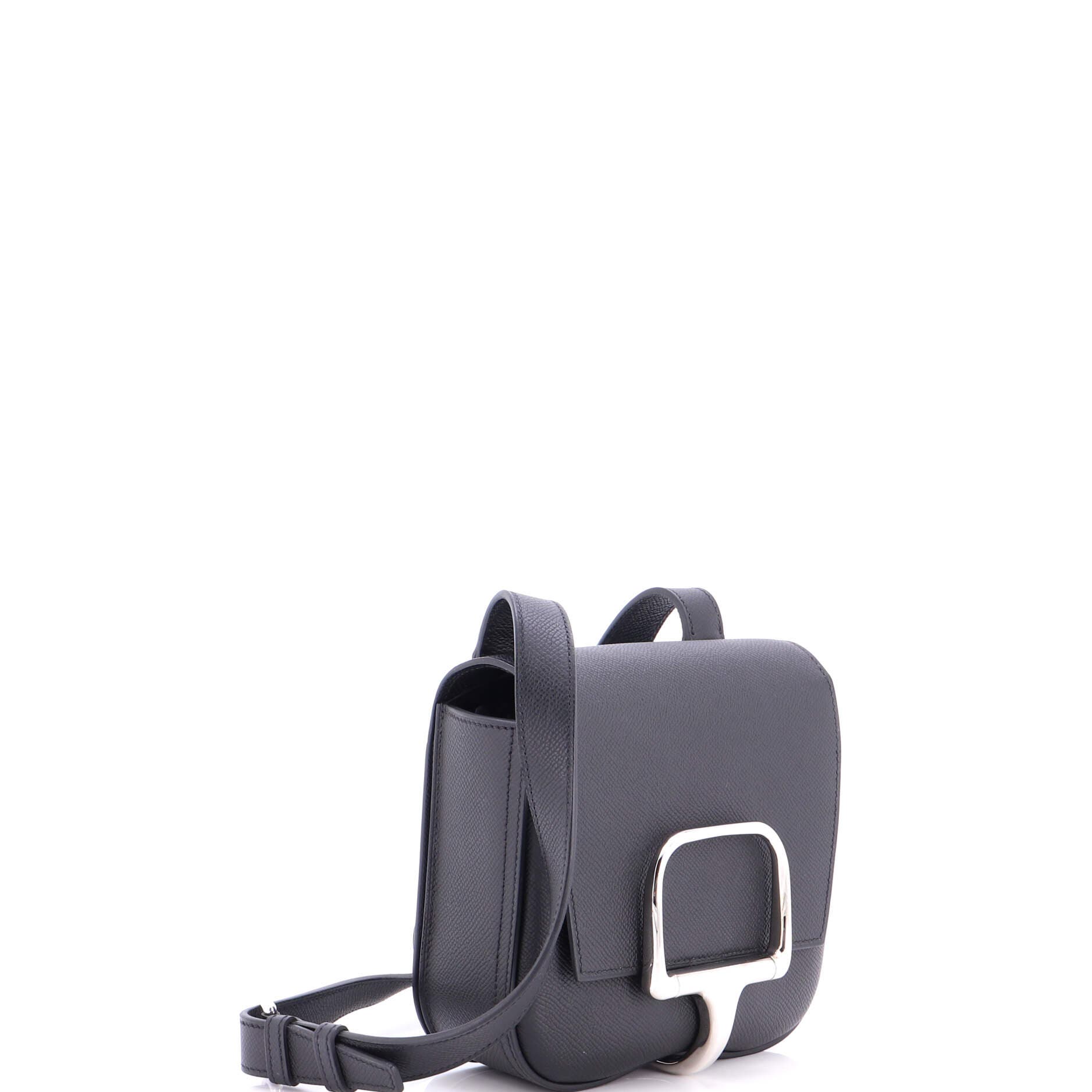 Pre-Owned Hermes Della Cavalleria Shoulder Bag Epsom Mini, Alternate, color, Noir