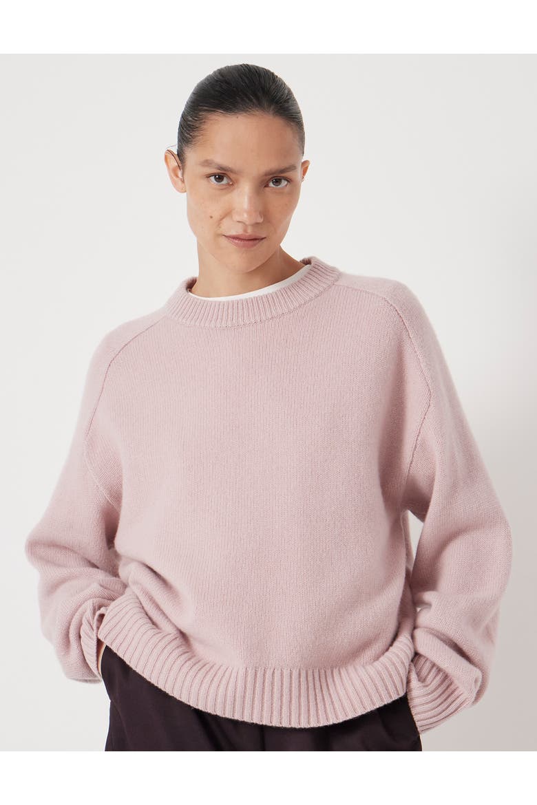 Nina Merino Wool Sweater, Main, color, Blush Pink