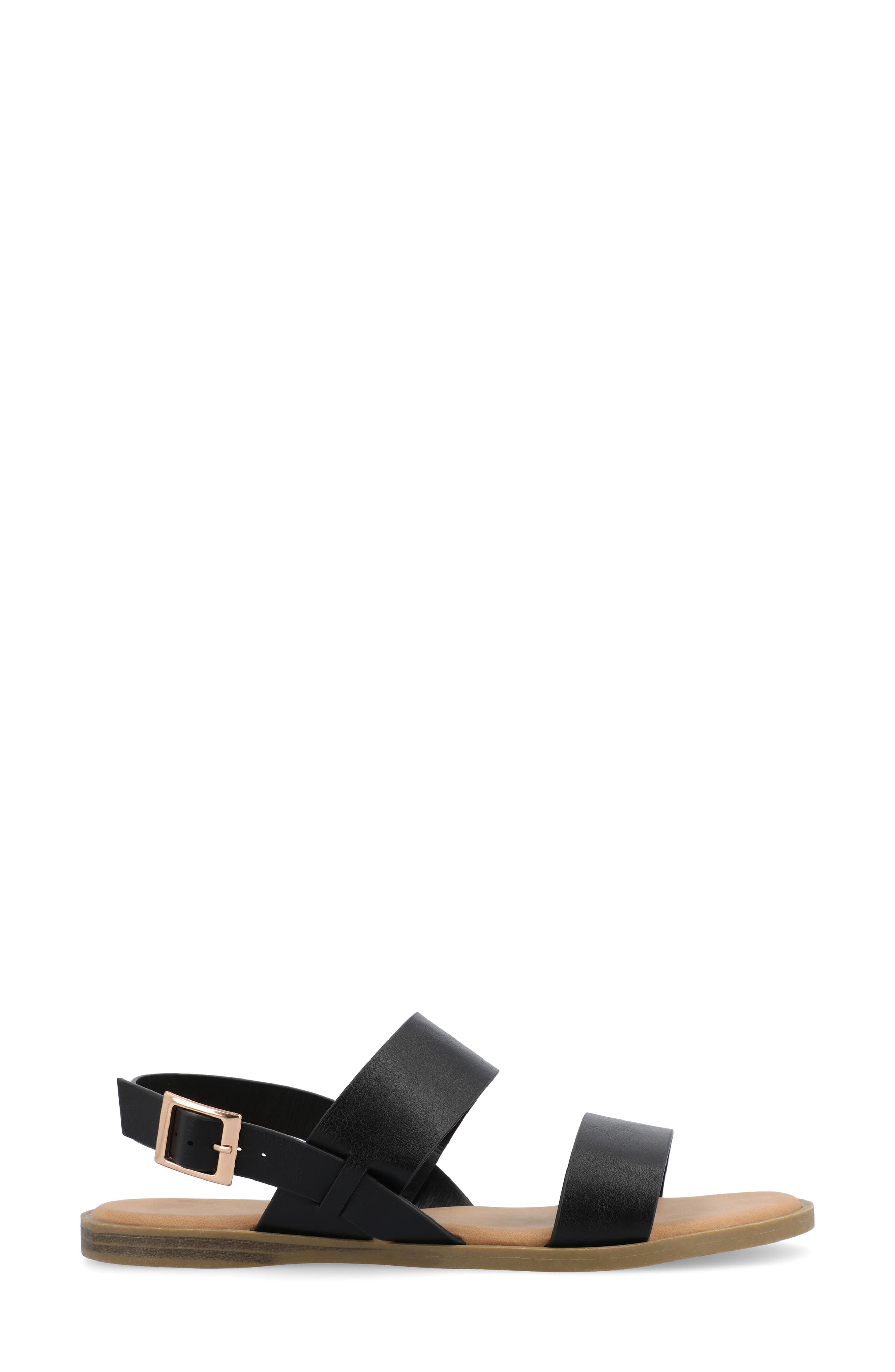 Journee Collection Lavine Sandal - Wide Width, Alternate, color, Black