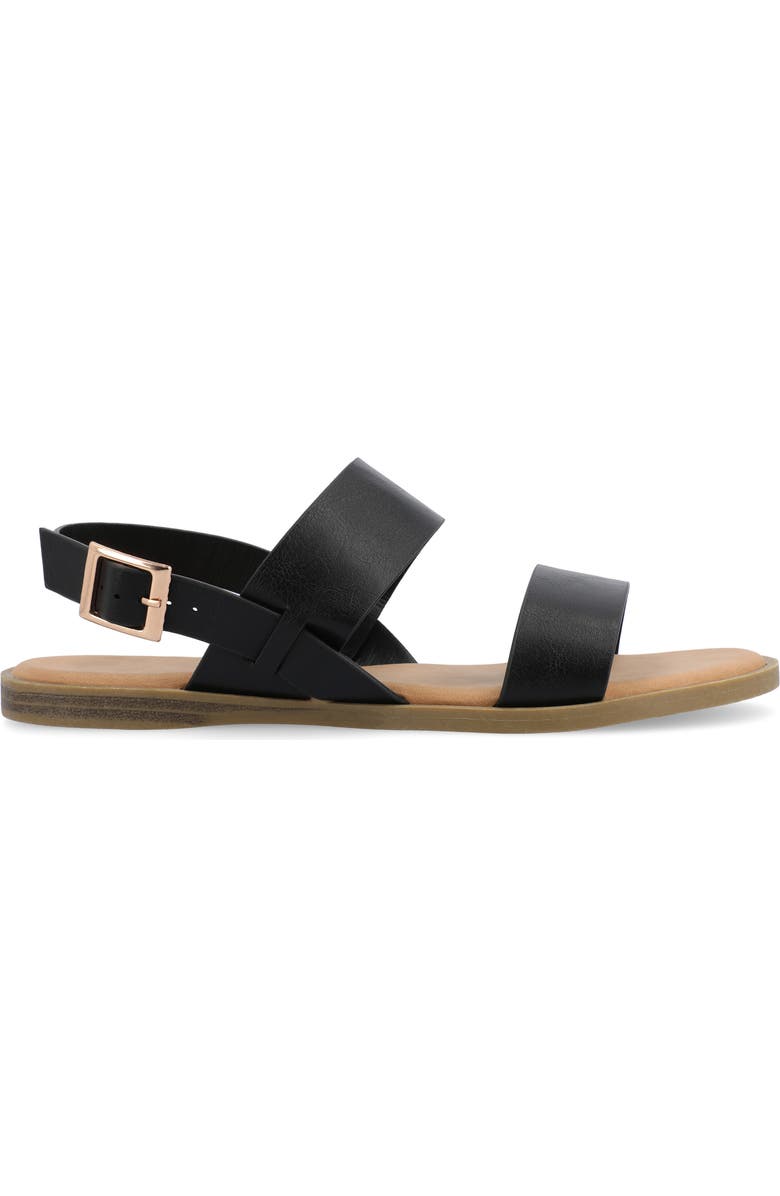 Journee Collection Lavine Sandal - Wide Width, Alternate, color, Black