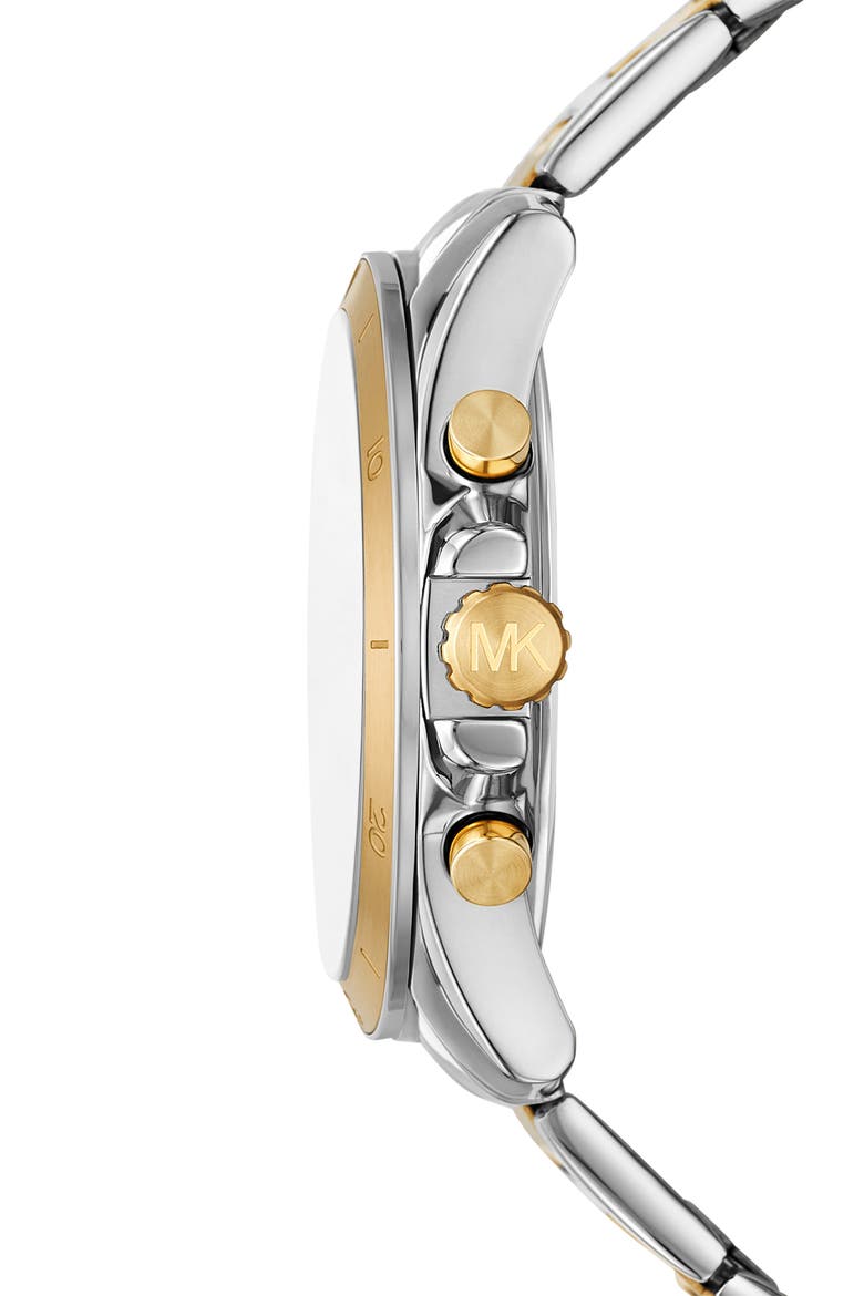 Two Tone Stainless Steel Bracelet Watch, 44mm, Alternate, color, 2-TONE