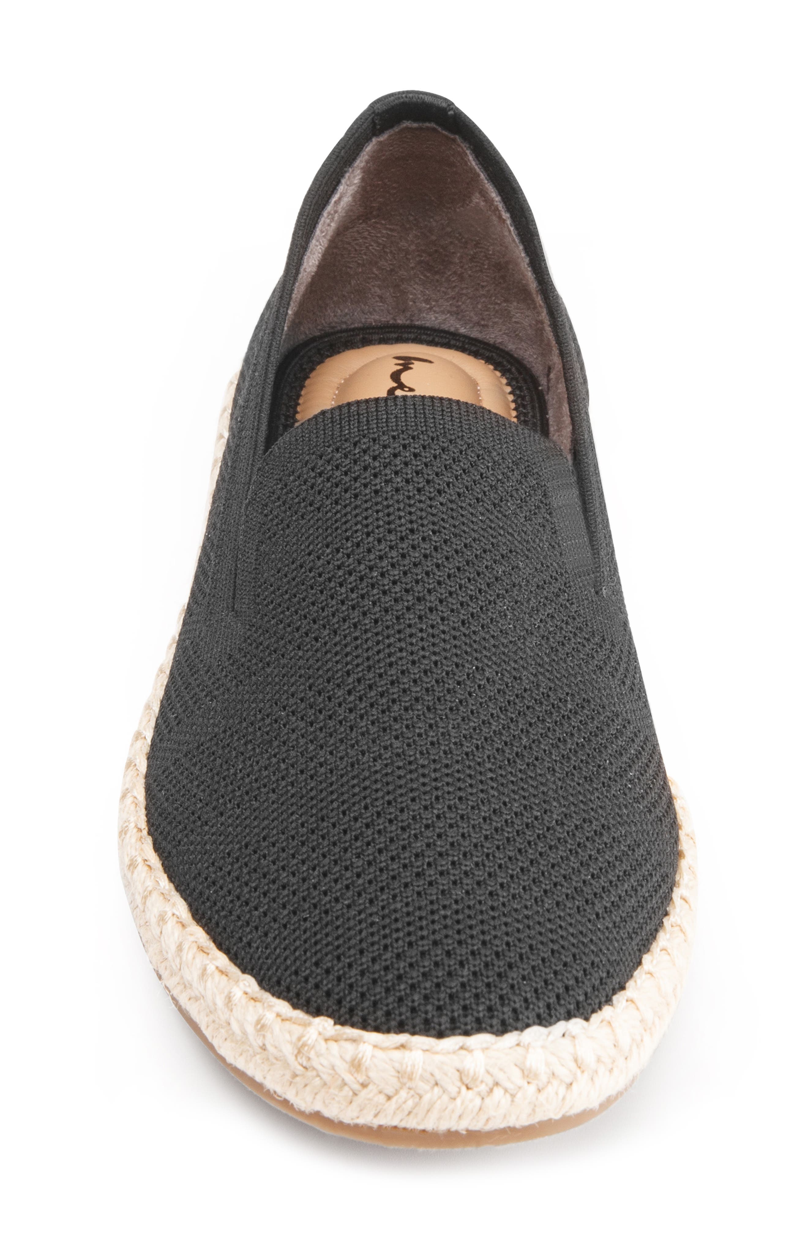 Me Too Koda Knit Slip-On Espadrille Sneaker, Alternate, color, Black Mesh