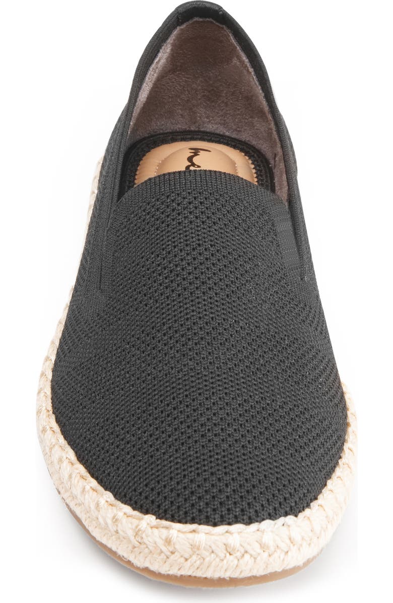 Me Too Koda Knit Slip-On Espadrille Sneaker, Alternate, color, Black Mesh