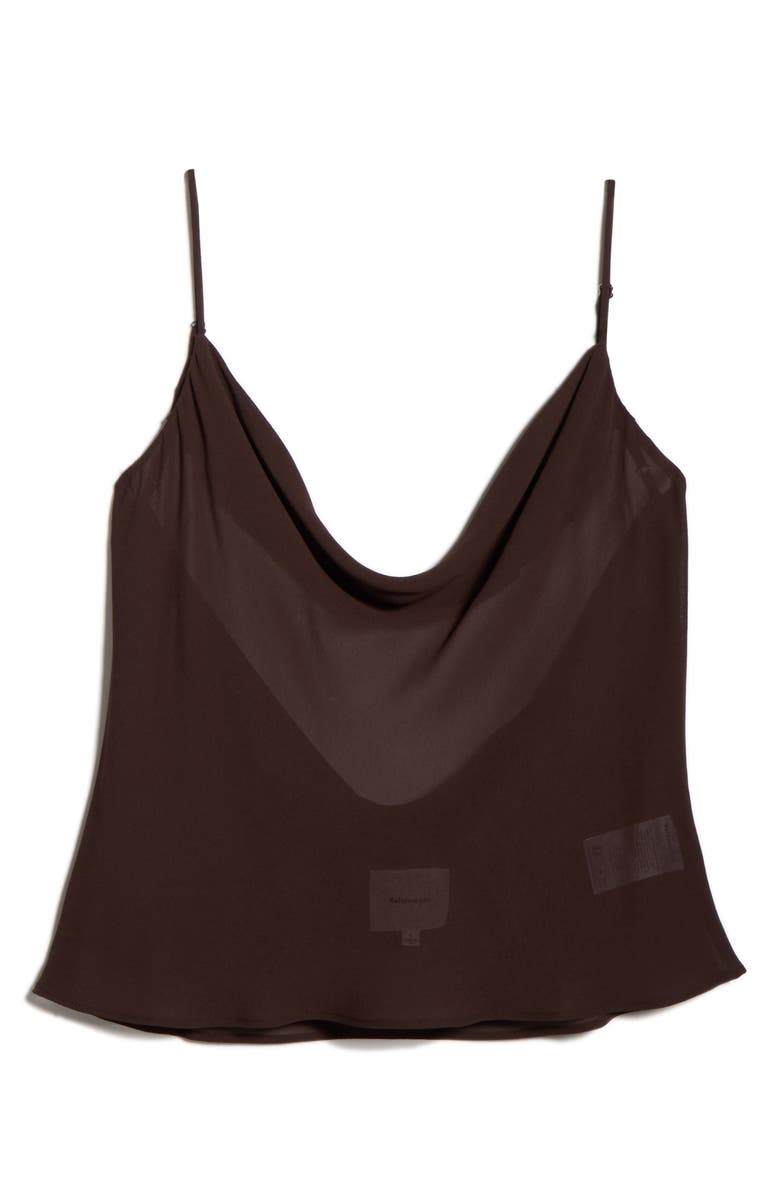 Reformation Astra Floral Cowl Neck Camisole, Alternate, color, Mole