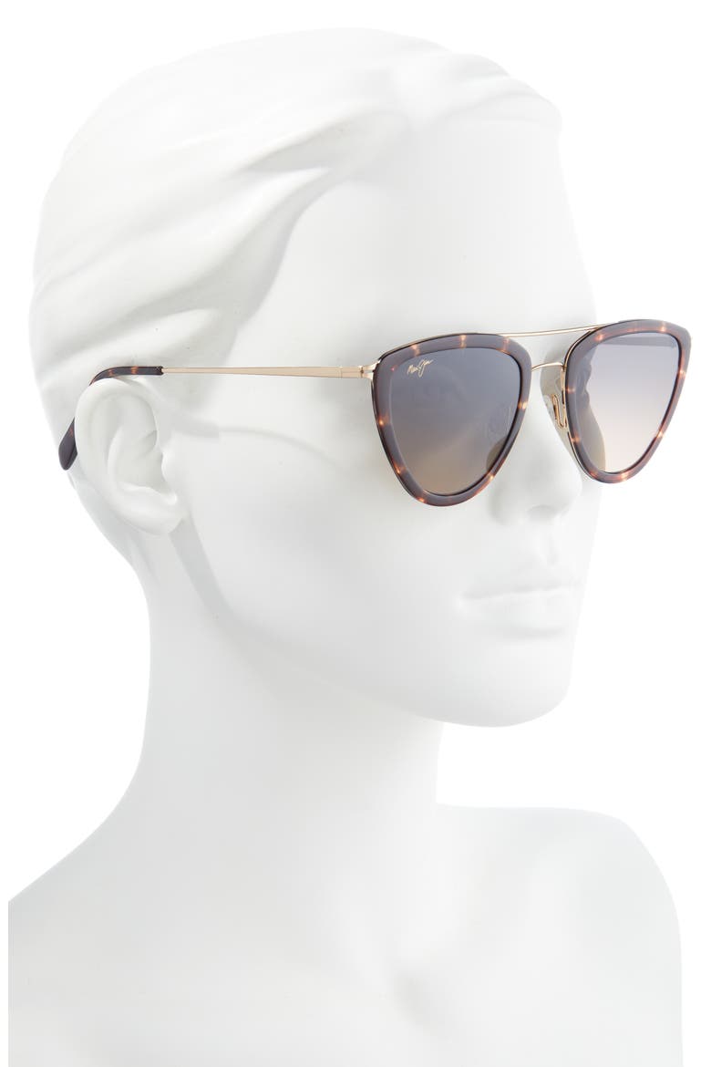 Hunakai 53mm Gradient PolarizedPlus2® Sunglasses, Alternate, color, TORTOISE