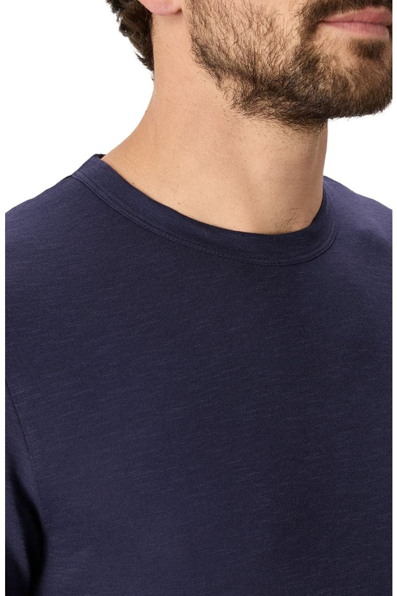 Organic Cotton Featherweight Slub Crew Tee, Alternate, color, Eclipse