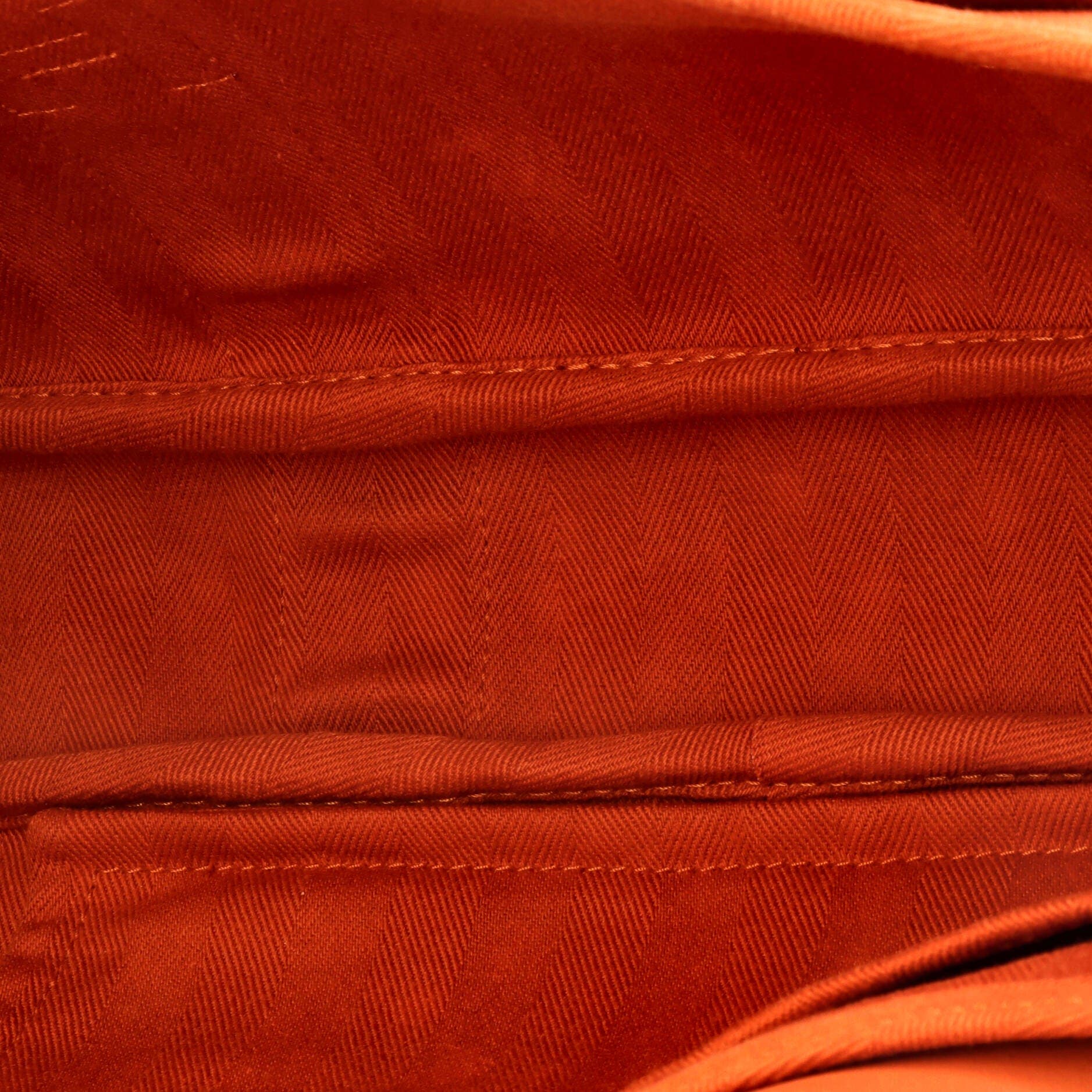 Valparaiso East West Bag Toile and Leather PM, Alternate, color, Orange