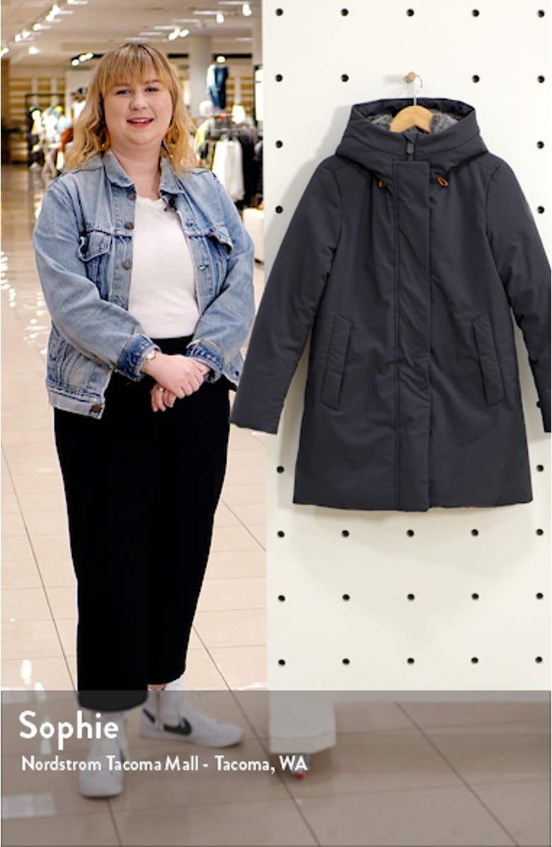 Smeg Waterproof Long Parka with Faux Fur Lined Hood, sales video thumbnail