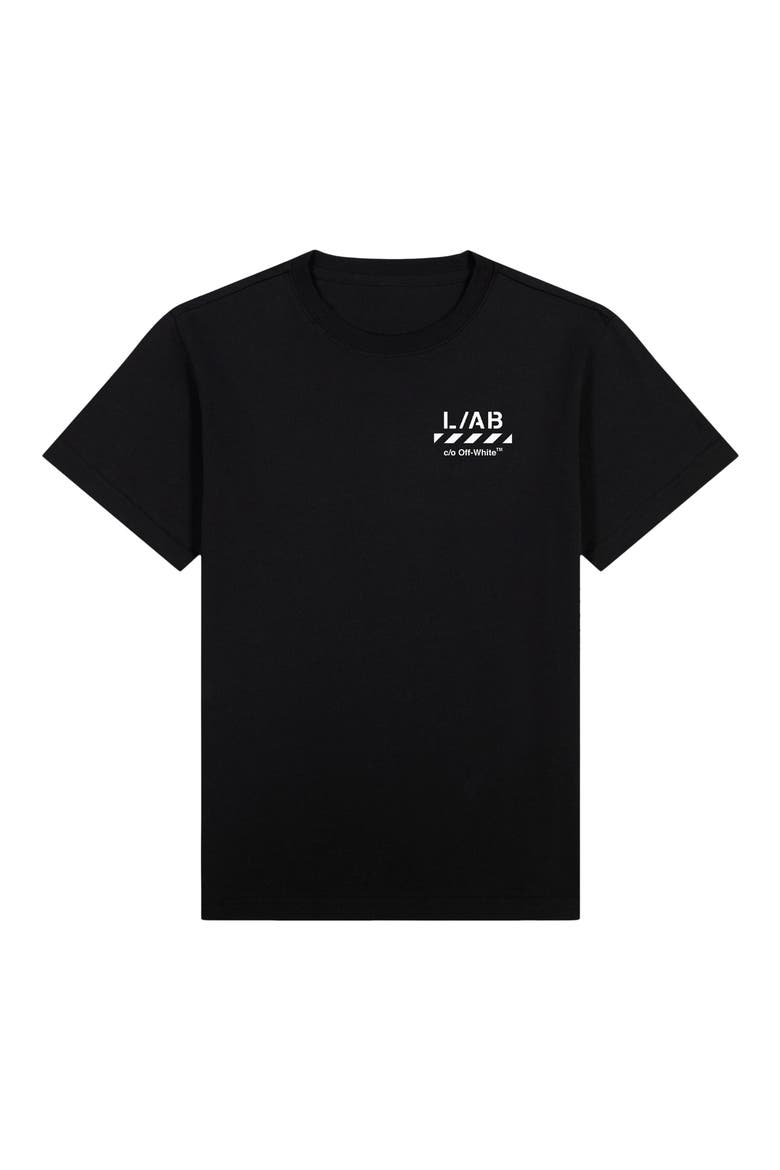 Kids' Diag Graphic T-Shirt, Main, color, BLACK