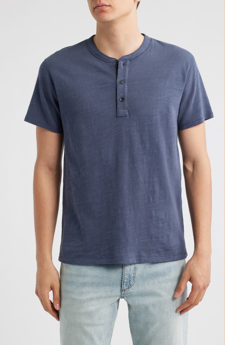 rag & bone Classic Short Sleeve Henley, Main, color, Ombre