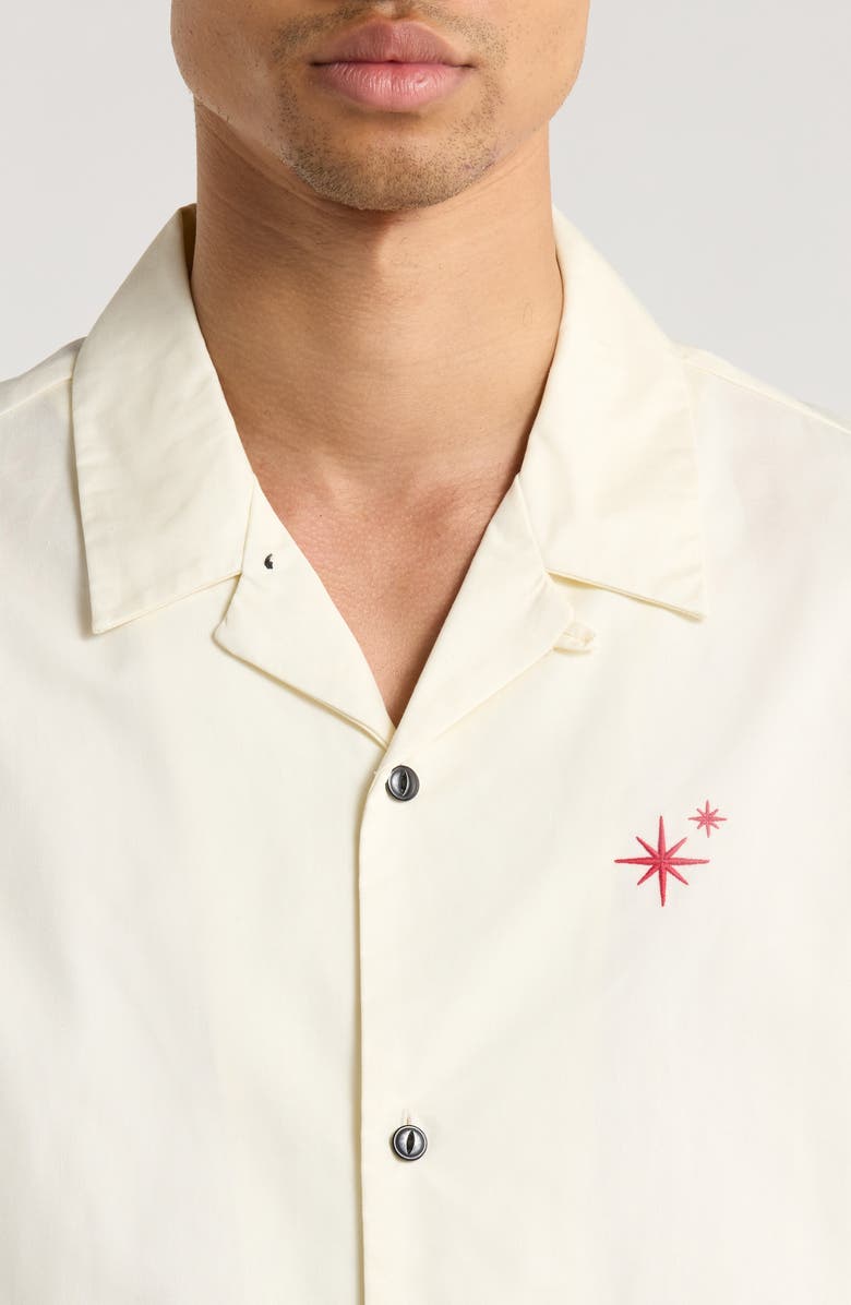 PacSun Roam to Remember Camp Shirt, Alternate, color, Cream