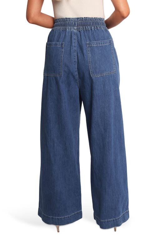 Petal And Pup Petal & Pup Jenni Drawstring Wide Leg Denim Pants In Blue