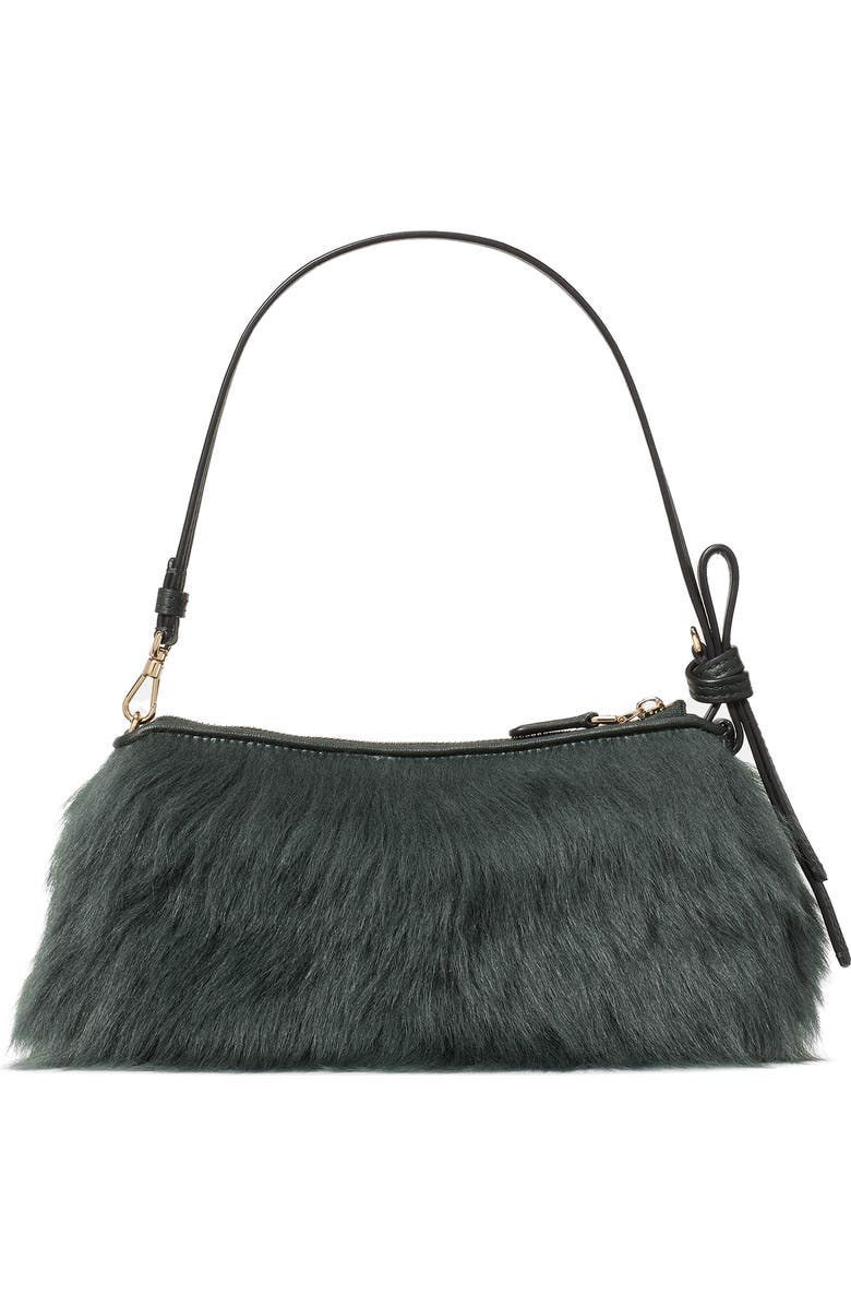 Kate Spade New York loop genuine shearling pochette bag, Alternate, color,