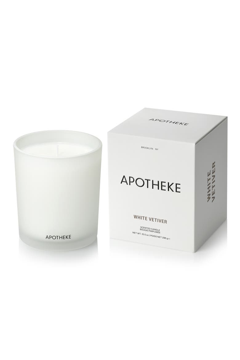 White Vetiver Classic Scented Candle, Main, color, WHITE VETIVER