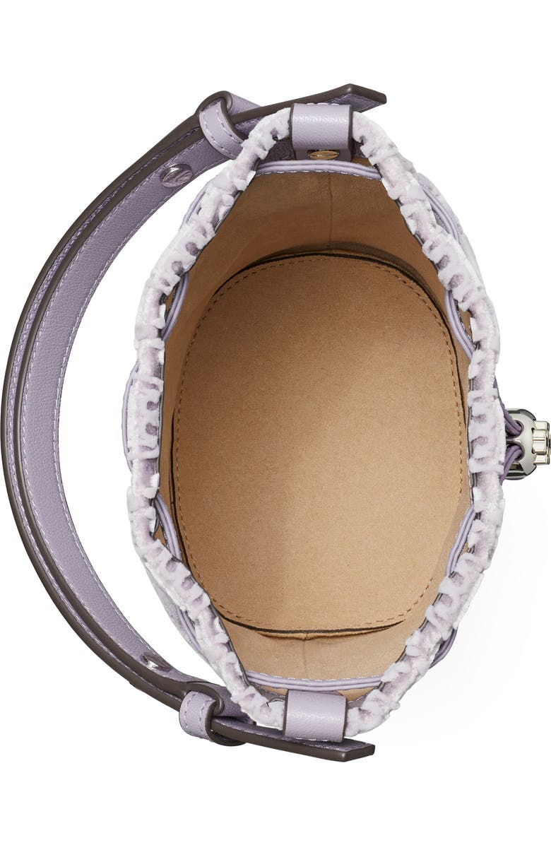 Tory Burch Mini T Monogram Fil Coupé Bucket Bag, Alternate, color,