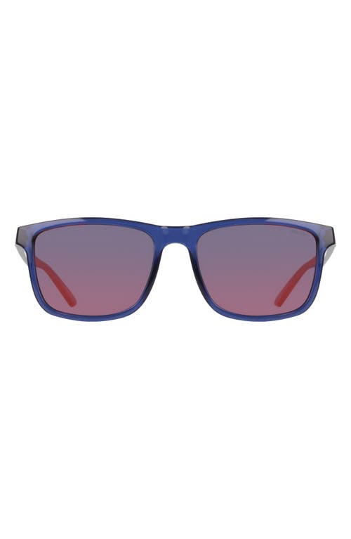 Nike Vital Core 55mm Rectangular Sunglasses In Neutral