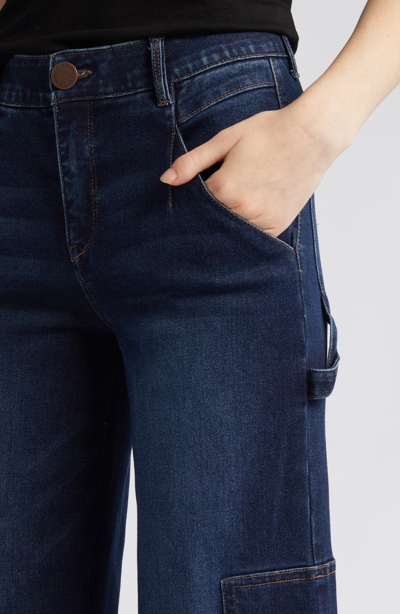 Wit & Wisdom 'Ab'Solution High Waist Wide Leg Carpenter Jeans, Alternate, color,