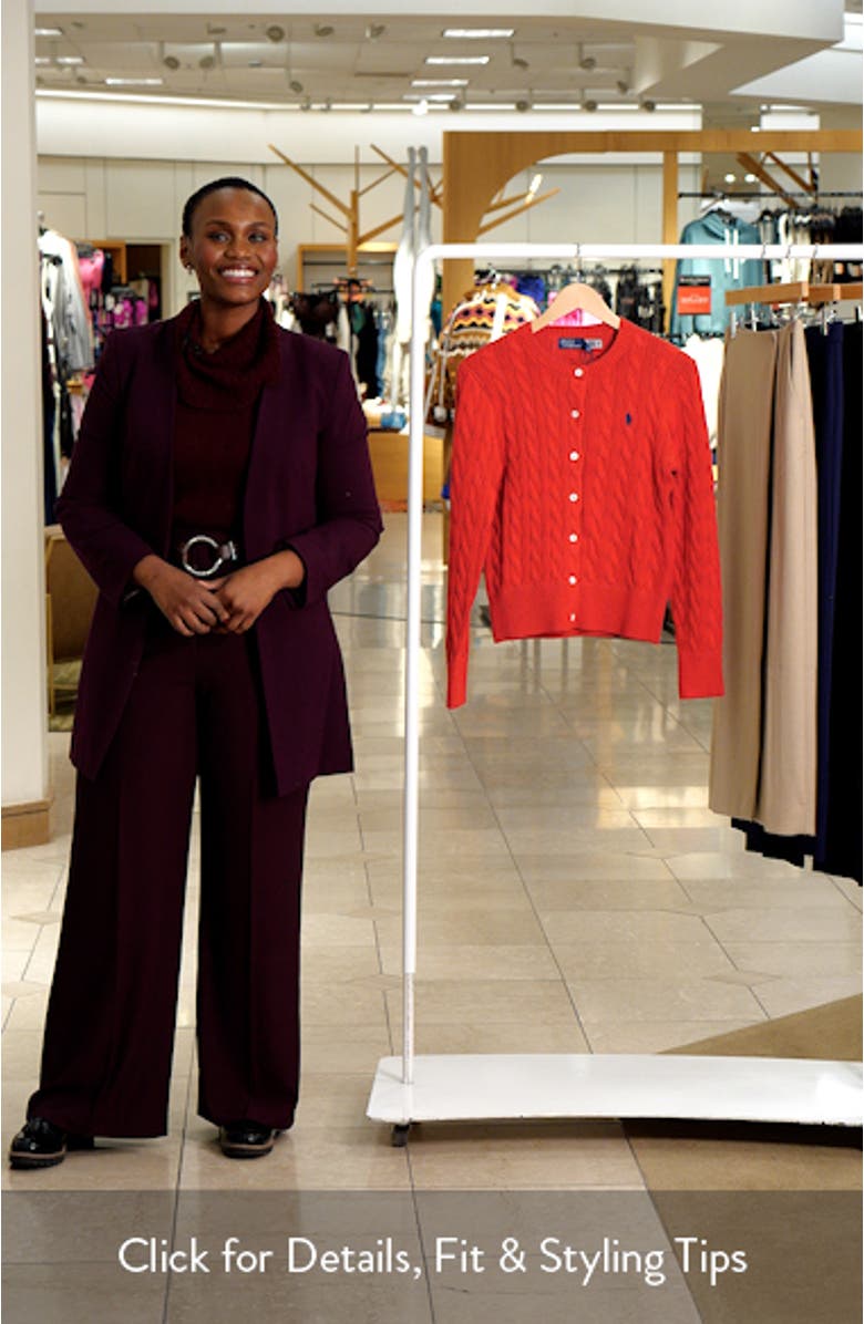 Cable Knit Cotton Cardigan, sales video thumbnail