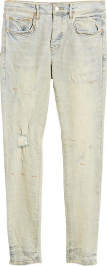 PURPLE Distressed Skinny Jeans