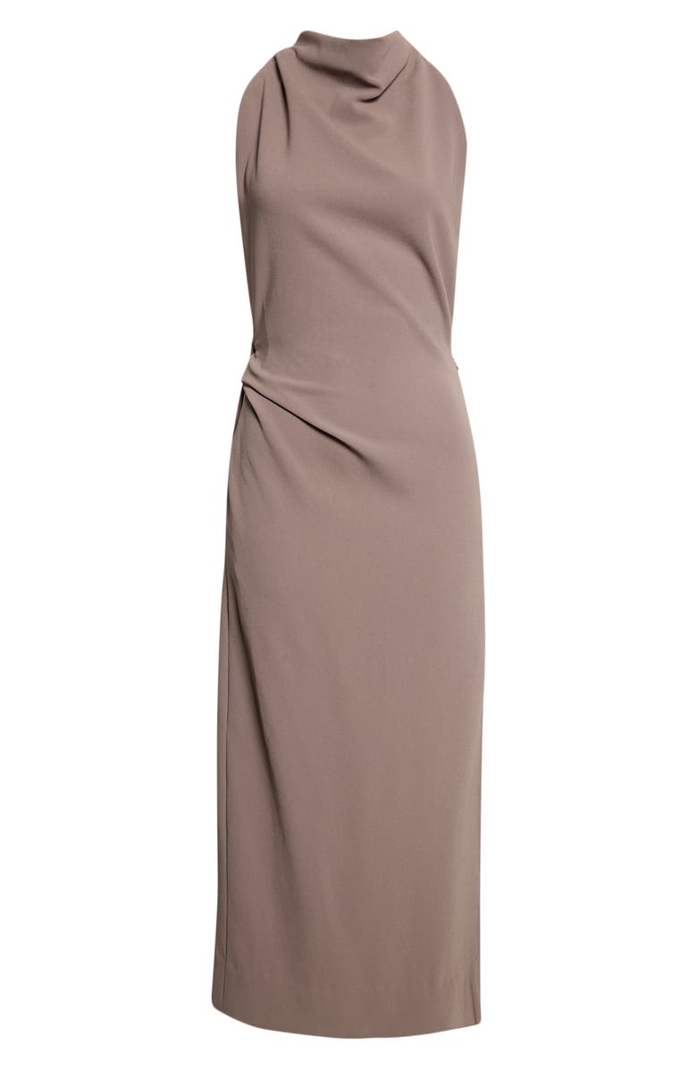 Proenza Schouler Selena Twist Back Matte Double Crepe Column Dress, Alternate, color, Wood