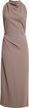 Proenza Schouler Selena Twist Back Matte Double Crepe Column Dress