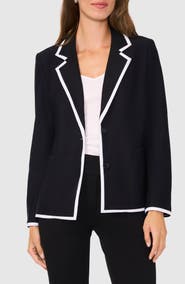 Halogen® Tipped Knit Blazer