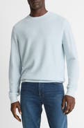 Vince Geometric Jacquard Wool & Cotton Blend Crewneck Sweater