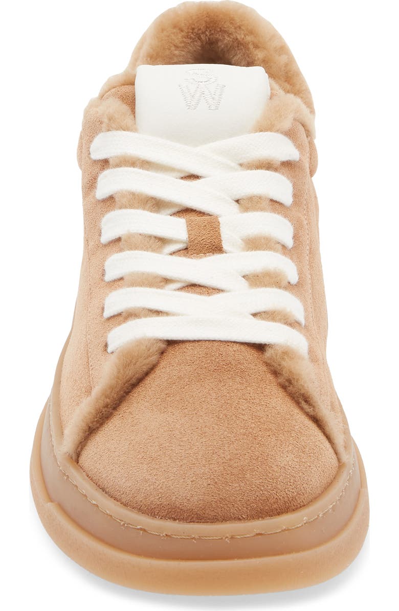 Stuart Weitzman Ellis Genuine Shearling Lined Sneaker, Alternate, color, New Camel