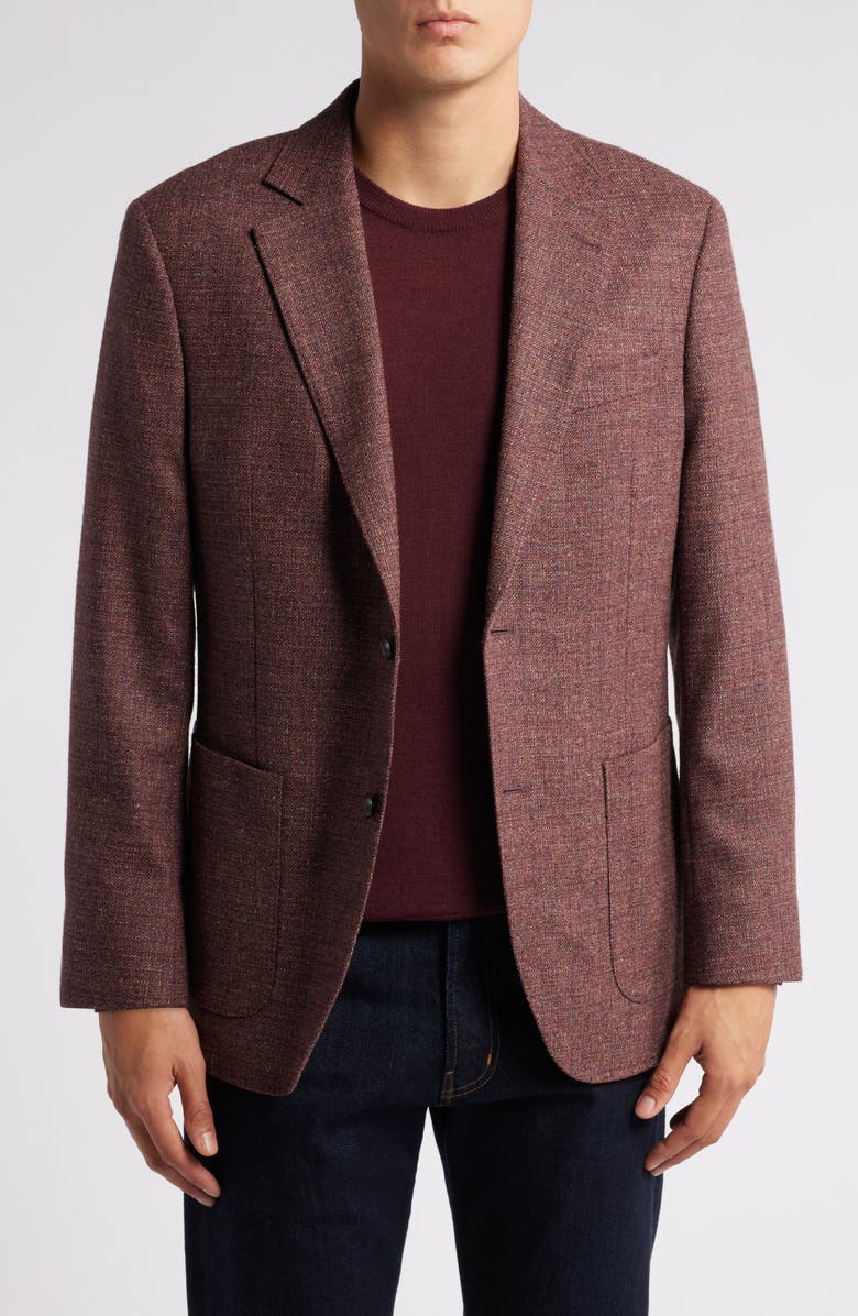 Nordstrom Mélange Wool & Silk Blend Sport Coat, Main, color,