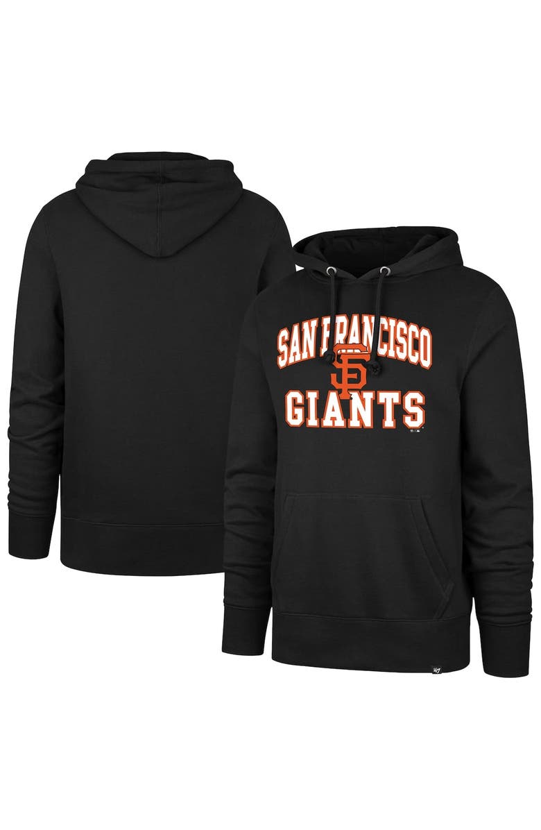 '47 Men's '47  Black San Francisco Giants Velocity Headline Pullover Hoodie, Main, color, Black