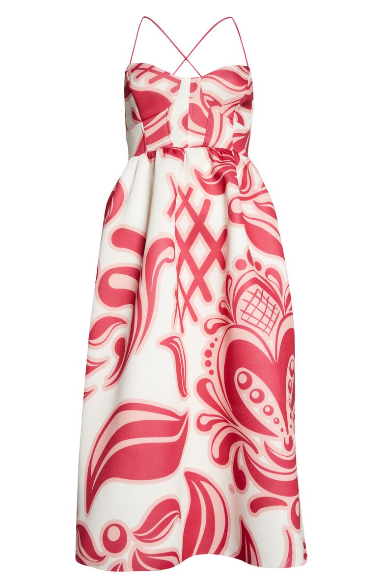 ASOS DESIGN Corset Bodice Spaghetti Strap Cocktail Dress, Main, color, 