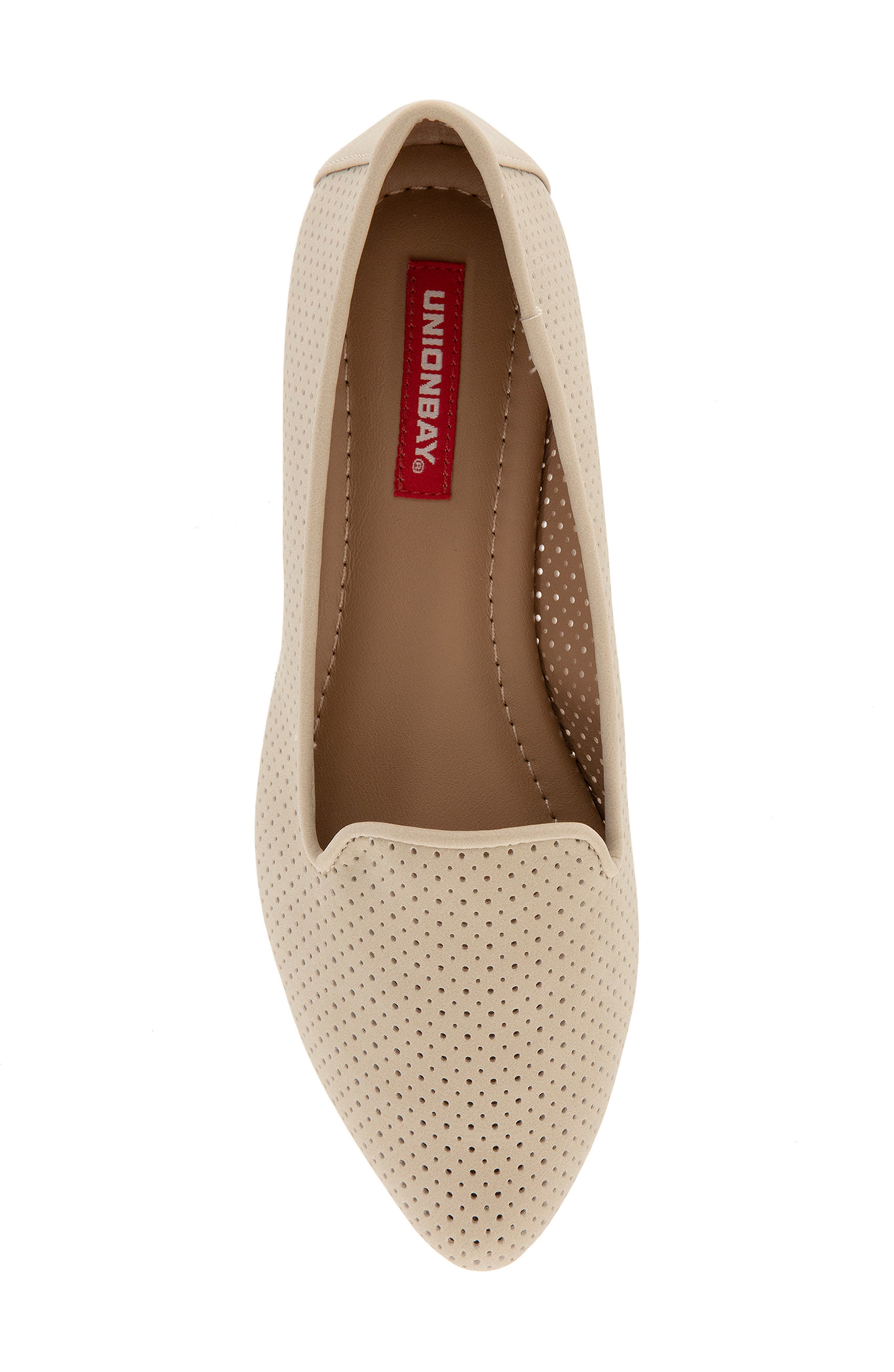 UNIONBAY Winsome Perforated Flat, Alternate, color, Beige