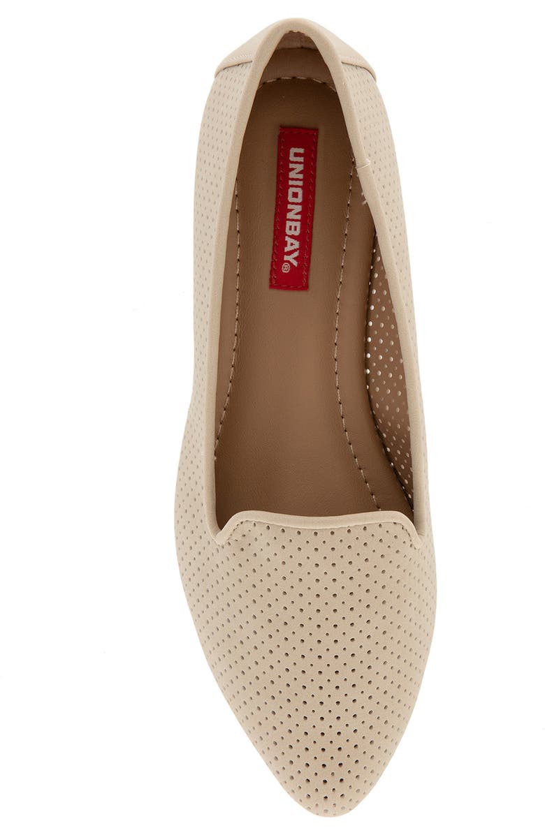 UNIONBAY Winsome Perforated Flat, Alternate, color, Beige