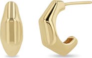Zoë Chicco 14K Yellow Gold Bamboo Huggie Hoop Earrings