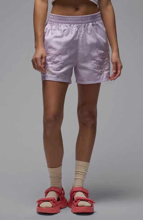 Jordan Rose Embroidered Cotton Shorts