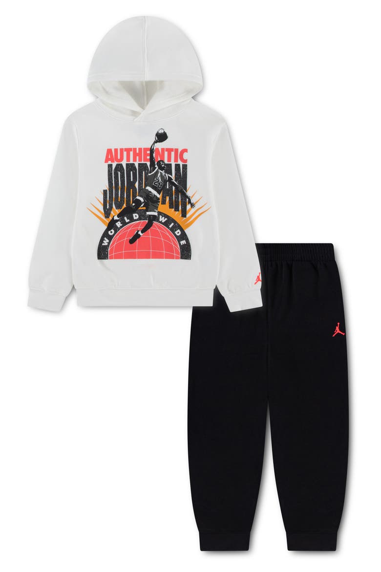 Kids' Sport Diamond Graphic Hoodie & Joggers Set, Main, color, BLACK