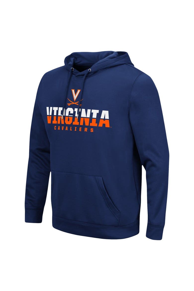 Men's Colosseum Navy Virginia Cavaliers Lantern Pullover Hoodie, Alternate, color, Navy