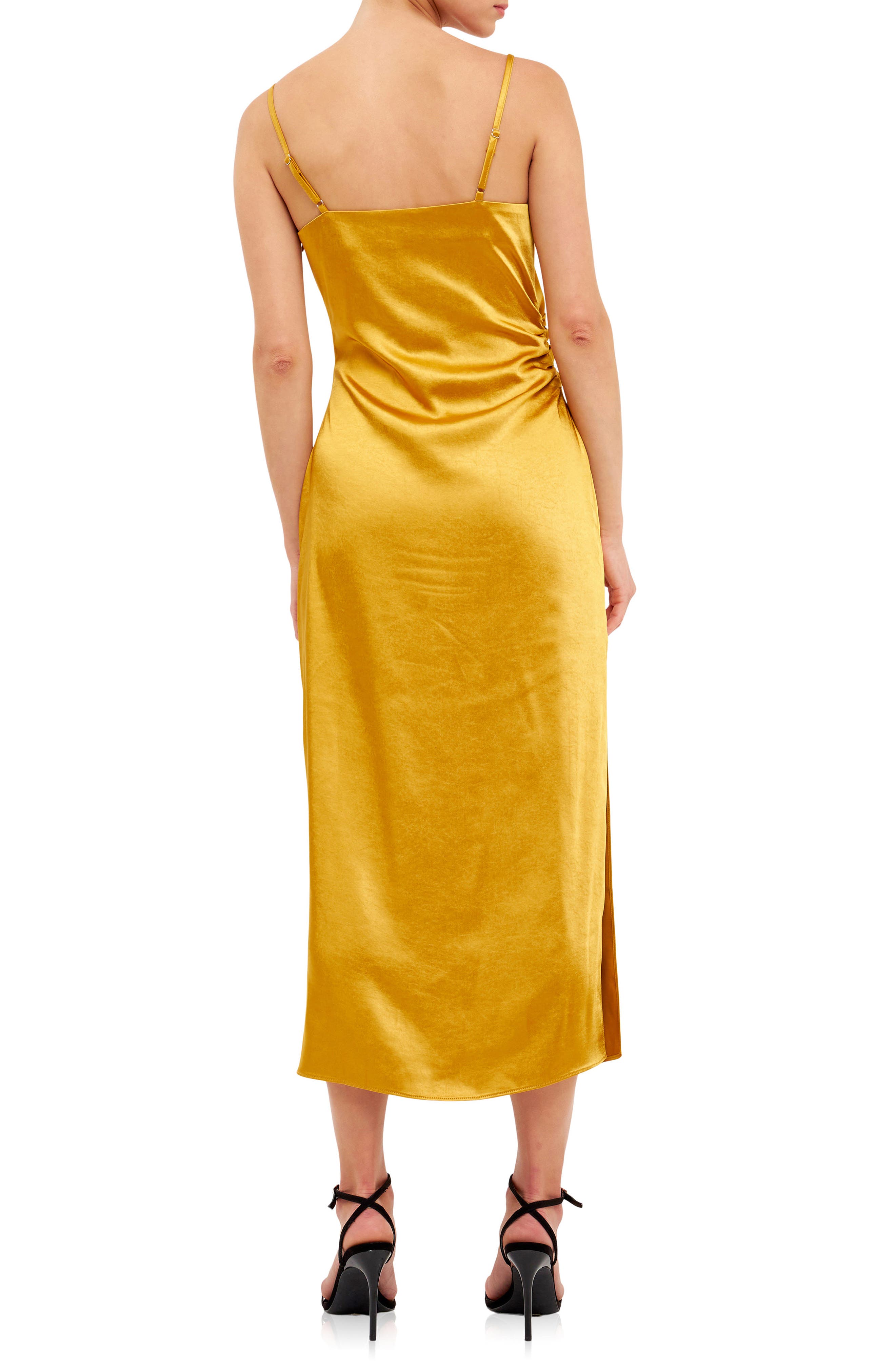 Surplice Satin Slipdress - image 4
