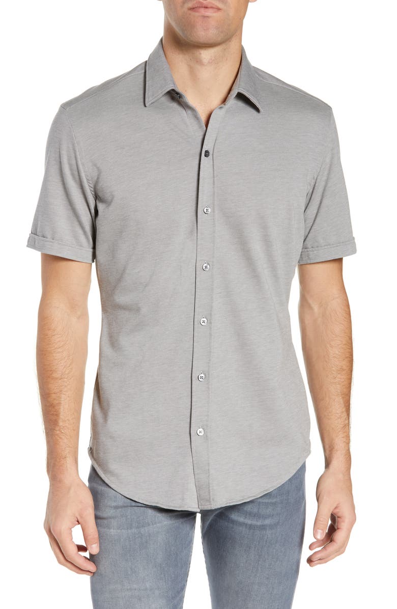 BOSS Robb Sharp Fit Jersey Shirt, Main, color,