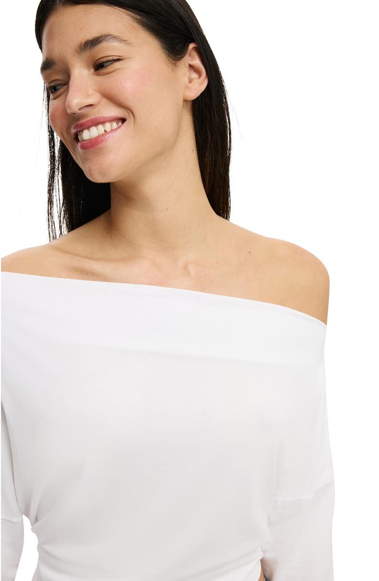 Cotton On Women's Peyton Off Shoulder Long Sleeve, Alternate, color, White
