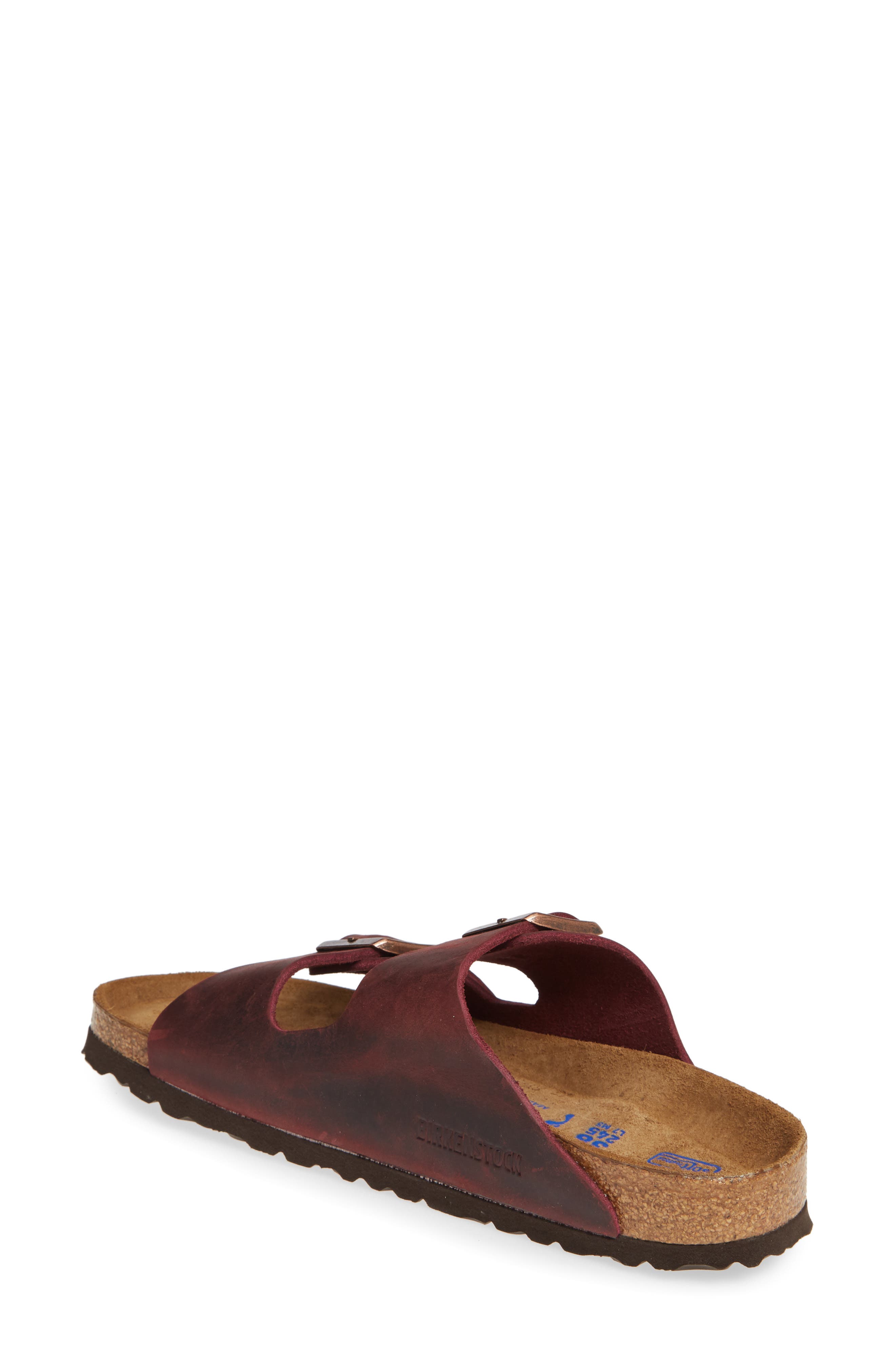 Arizona Soft Footbed Sandal, Alternate, color, ZINFANDEL OILED LEATHER