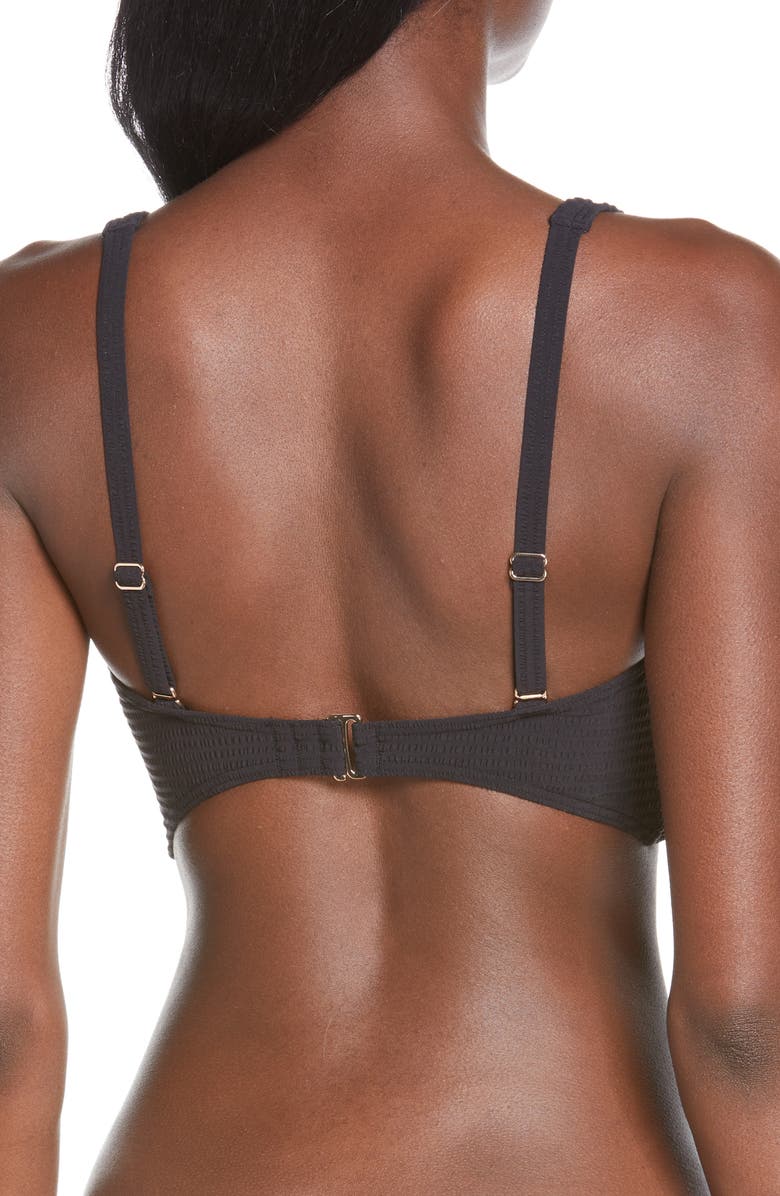 Sea Level Cross Front Multifit Bikini Top, Alternate, color, 