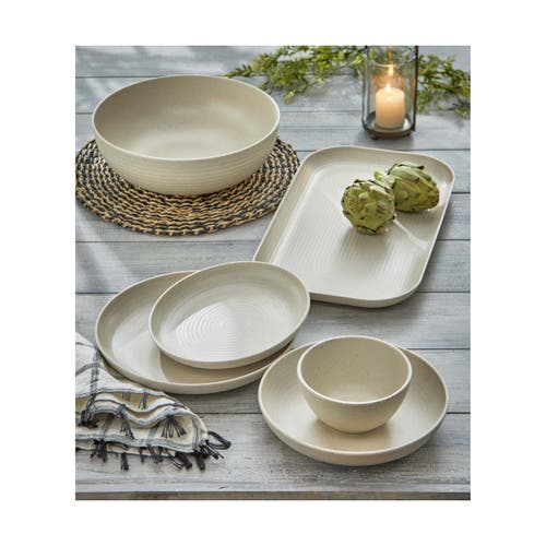 Tag Cream Brooklyn Melamine Dinner Plate In Neutral