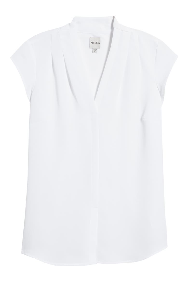Day to Night Cap Sleeve Top, Alternate, color, PAPER WHITE