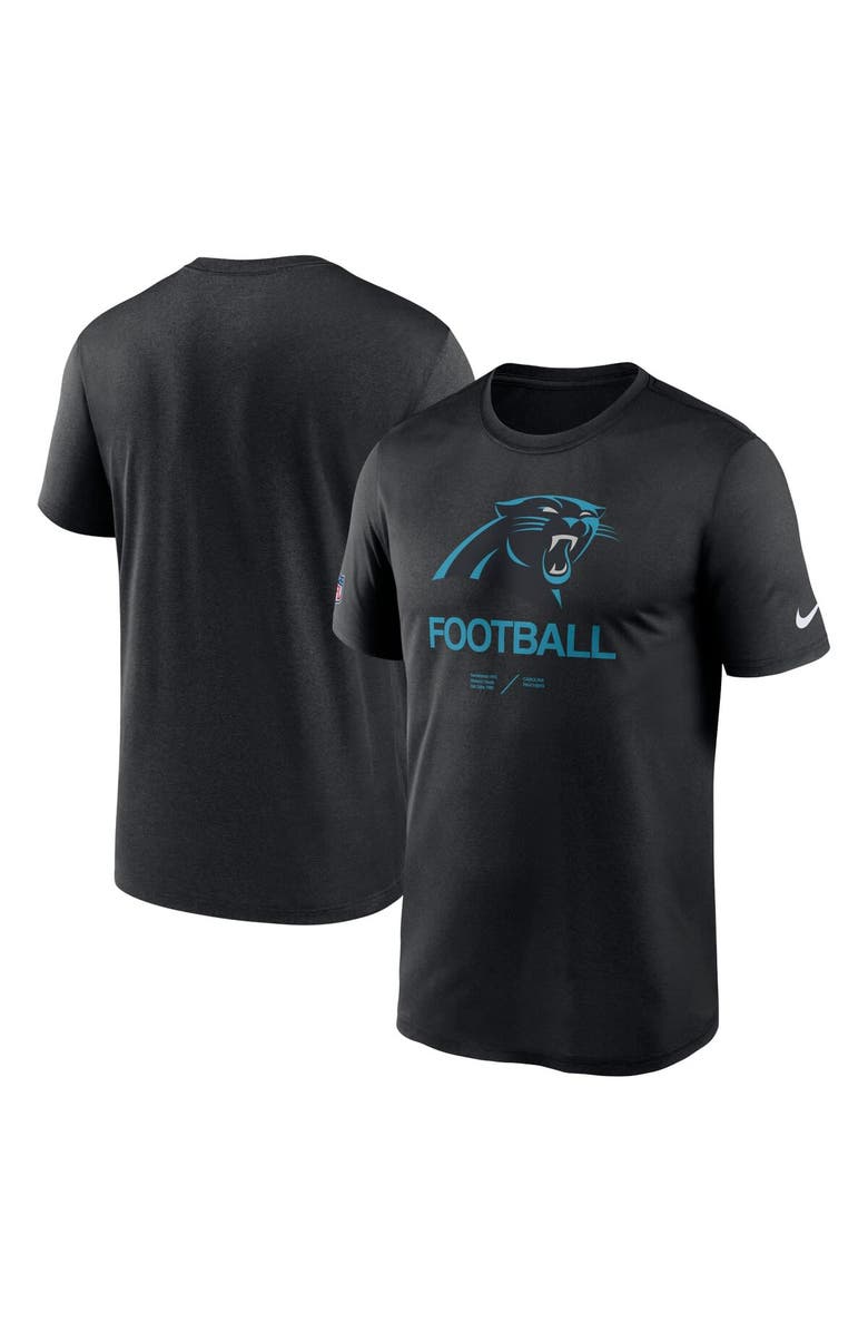 Nike Men's Nike Black Carolina Panthers Sideline Infograph Performance T-Shirt, Main, color, 