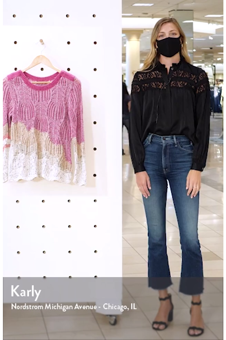 Peak Mixed Stitch Sweater video
