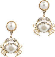 Bill Skinner Studio Crab Drop Earrings