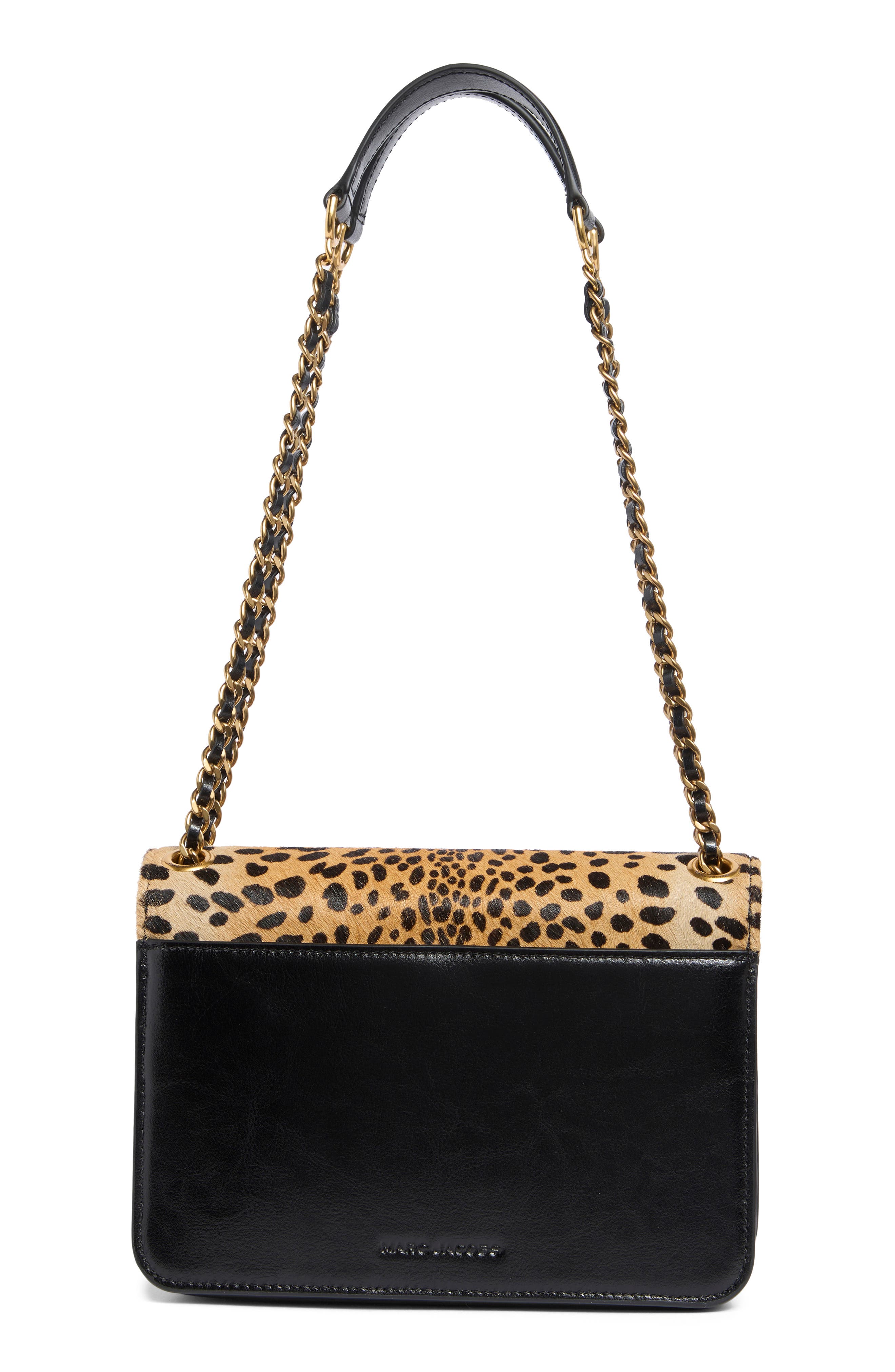 Leather & Hair Calf Shoulder Bag, Alternate, color, BLACK MULTI