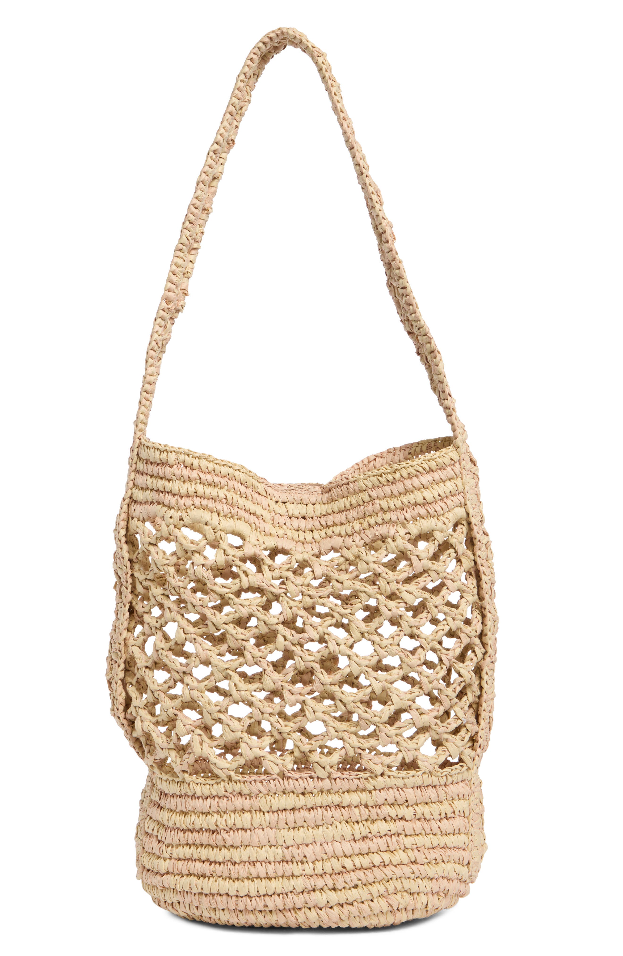 Remi Raffia Bucket Bag